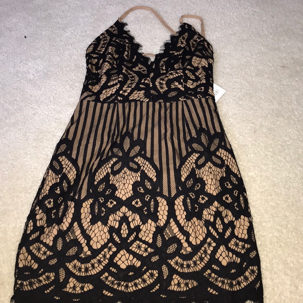 BLACK LACE DRESS, NWT